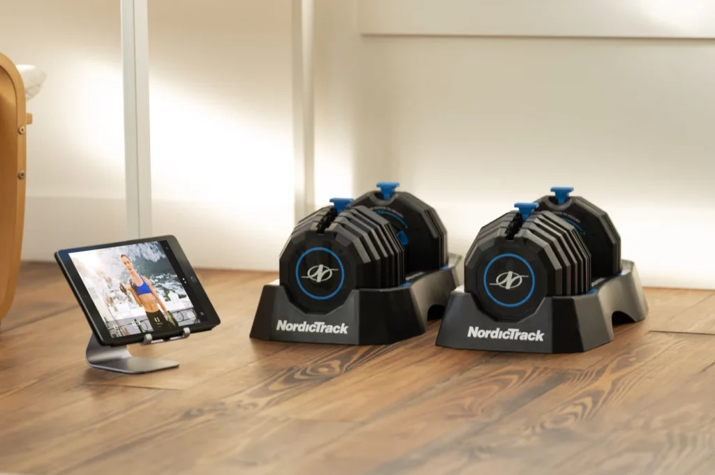 NordicTrack Select A Weight  Pounds Dumbbell Set