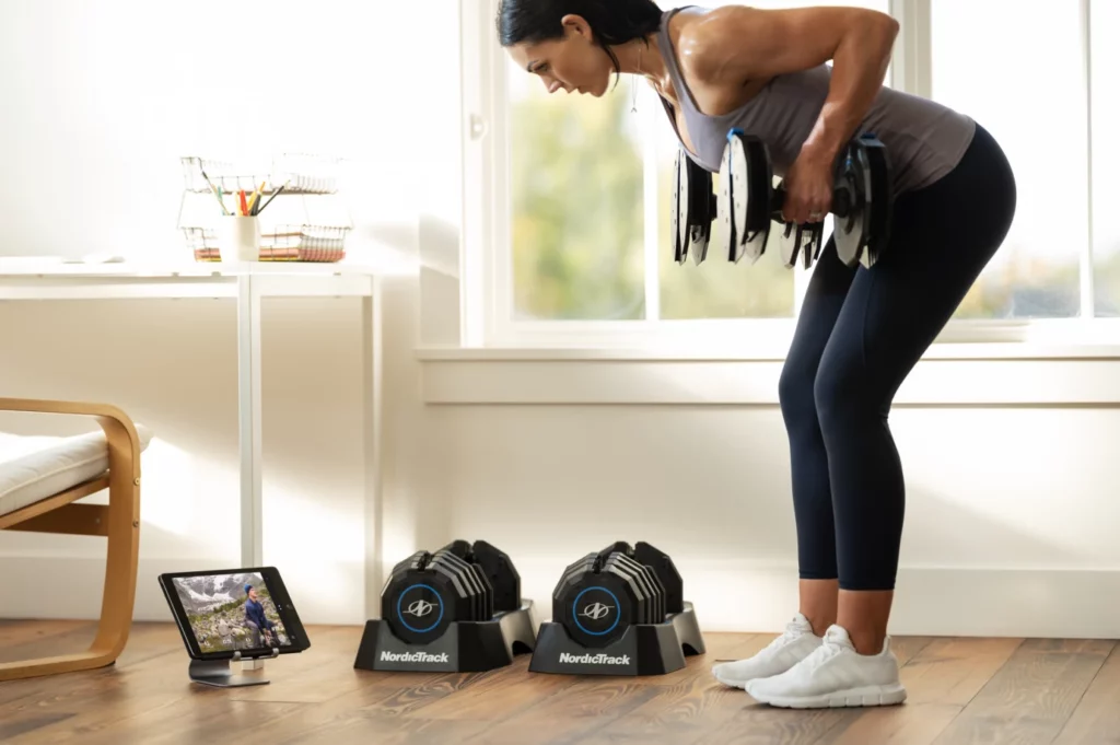 NordicTrack Select A Weight  Pounds Dumbbell Set