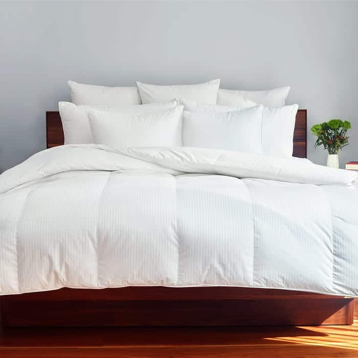 Riley White Goose Down Comforter